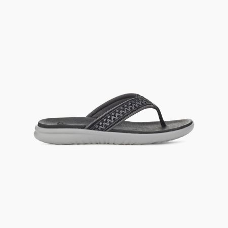 UGG Union Tasman Black Flip Flops for Men (CDNG14392)